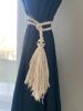 Boho Curtain tie backs, Curtain Decor | Curtains & Drapes by Got A Knot. Item made of cotton works with boho & contemporary style