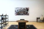 Landscape #18 | Oil And Acrylic Painting in Paintings by Zahra Nazari Studios | New York in New York. Item composed of canvas and synthetic in contemporary or modern style
