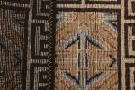 18th Century Chinese Rug In Beige Brown Geometric Pattern | Area Rug in Rugs by Rug and Kilim