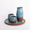 Ceramic Drinking Set | Carafe in Vessels & Containers by Tina Fossella Pottery