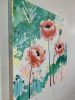 "Summer Breeze" Floral Poppy Painting | Oil And Acrylic Painting in Paintings by Mandy Martin Art. Item made of canvas