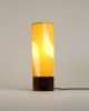 Modern Table Lamp | Lamps by La Loupe. Item composed of wood and linen in mid century modern or japandi style