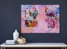 Salvation - original mixed media painting | Oil And Acrylic Painting in Paintings by Xiaoyang Galas. Item composed of canvas and synthetic in contemporary or modern style