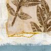 Sepia Garden – Original Blue Botanical Mixed Media Collage | Mixed Media by Michele Spurza. Item made of paper works with country & farmhouse & japandi style