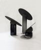 Astra Table mirror - Charcoal edition | Decorative Objects by Clémence Birot. Item made of glass works with minimalism & contemporary style