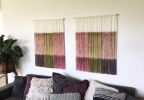 GELATI - Set of 2 Pastel Dyed Wall Tapestries | Macrame Wall Hanging in Wall Hangings by Wallflowers Hanging Art. Item made of oak wood & wool compatible with boho and contemporary style