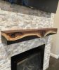 Walnut Suspended River Mantel | Fireplaces by TRH Furniture