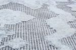 Rug & Kilim's Contemporary Geometric Floral Silver Gray Wool | Area Rug in Rugs by Rug and Kilim
