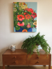 Sur mon balcon | Mixed Media by Marielle Robichaud. Item made of wood & fabric