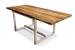 Donato Steel Framed Dining Table with Argentine Rosewood Top | Tables by Costantini Design. Item made of wood & steel
