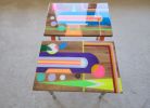 Modern Unique Eclectic Resin Coffee Tables | Tables by Epoxy Coffee Table Shop. Item made of wood works with boho & mid century modern style