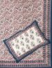 Chester Block Printed handcrafted Bedsheet_with pillow cover | Bed Spread in Linens & Bedding by Humanity Centred Designs. Item composed of cotton in boho or minimalism style
