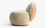 Fuyu XS Modern Armchair Bergere | Chairs by LAGU. Item composed of wood & fabric compatible with modern style