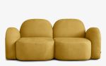 Perk Double Sofa Yellow | Couch in Couches & Sofas by LAGU. Item made of wood & fabric compatible with modern style