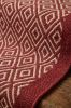 Handwoven Woolen Red Runner Rug | Rugs by Evergreen Carpets. Item made of wool compatible with boho and minimalism style
