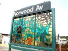 Culture Swirl MTA public art commission for Norwood Subway Station, Brooklyn New York | Public Mosaics by Margaret Lanzetta | 205 Street Station in The Bronx