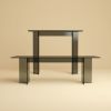 Smoked Glass Console Table - NAZ by Lebanto | Tables by Lebanto. Item made of marble works with minimalism & contemporary style