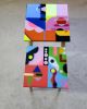Colorful Abstract Boho Resin End Tables | Coffee Table in Tables by Epoxy Coffee Table Shop. Item made of wood works with boho & contemporary style