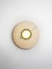 Knitted Ceiling Lamp - Alti 30cm | Flush Mounts by Ariel Zuckerman Studio. Item composed of fabric