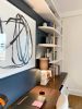 Custom Built In Office Space | Cabinet in Storage by Chassie Studio. Item composed of walnut