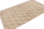 Vintage Zeki Müren Rug in Beige, with Colorful Floral | Area Rug in Rugs by Rug and Kilim