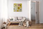 Remnants #4—Neutral Color-Block Abstract Oil on Canvas 30x30 | Oil And Acrylic Painting in Paintings by Vincent Salvati – Contemporary Abstract Painter | NJ`. Item made of canvas works with minimalism & contemporary style