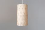Wood Veneer Light Cylinder 33 | Pendants by ADAMLAMP. Item made of maple wood works with minimalism & japandi style