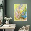 Approaching Equinox, Pastel Floral Abstract Painting | Oil And Acrylic Painting in Paintings by Dorothy Fagan Art: Original Art + Fine Art to Flourish Your World. Item made of canvas compatible with boho and contemporary style