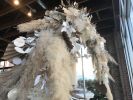 Dried and Handmade Floral Installation | Ornament in Decorative Objects by Emily Barton Design. Item composed of fabric & paper
