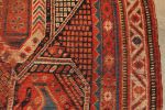 Antique Paisley Geometric Beige Red and Blue Wool Persian | Area Rug in Rugs by Rug and Kilim