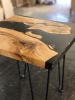 Maple Resin Side Table | Tables by Black Rose WoodCraft
