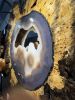 Birdseye Buckeye Burl with Brazilian Agate Inlay & Mirror | Decorative Objects by Smokey