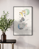 Framework No. 2 Art Print 35in X 53in | Prints by Sean Cottman Art. Item composed of paper in mid century modern or contemporary style