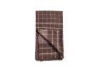 Treacle Brown Handloom Organic Cotton Checks Throw | Linens & Bedding by Studio Variously. Item composed of cotton in modern style