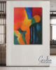 luna. | Oil And Acrylic Painting in Paintings by Cecilia Arrospide. Item made of canvas works with modern style