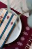 Tikal Handwoven Placemats (Set of 2) (BURGUNDY) | Tableware by Routes Interiors. Item composed of cotton compatible with boho and eclectic & maximalism style