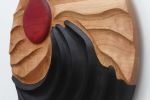 Sunset Waves | Sculptures by Craig Forget. Item composed of wood in mid century modern or japandi style