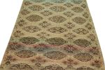 Distressed style Zeki Muren rug in Beige-Brown Patterns | Area Rug in Rugs by Rug and Kilim