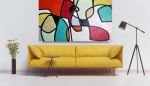 Vibrant Abstract Art | Oil And Acrylic Painting in Paintings by Irena Orlov. Item composed of canvas
