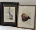 Long Neck Garlic & Steel C Channel Frame | Watercolor Painting in Paintings by Grange Home. Item made of steel with paper works with contemporary & industrial style