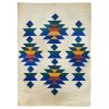 Blue Woven Rug | Area Rug in Rugs by Weaver. Item composed of wool in country & farmhouse or industrial style
