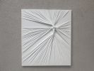 Contemporary 3D Wall Art ,Modern Fabric and Plaster Painting | Drawings by Sarmal Design. Item made of canvas compatible with minimalism and contemporary style