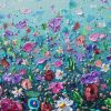 Flourishing Floral | Oil And Acrylic Painting in Paintings by DaggArt. Item made of canvas with synthetic