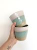 Ceramic Latte Cups | Drinkware by Bei Creative Studio. Item composed of ceramic