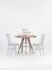 Reclaimed round dining table, rustic kitchen table | Tables by Mo Woodwork. Item composed of oak wood in minimalism or mid century modern style