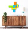 "Geometric" Glass Wall Art Sculpture | Wall Sculpture in Wall Hangings by Karo Studios. Item composed of glass