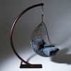 Studio Stirling - Striped Nest Egg Swing Chair with Stand | Chairs by Studio Stirling. Item composed of steel in minimalism or modern style