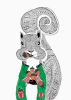 Sebastian the Squirrel | Prints by Chrysa Koukoura. Item composed of paper
