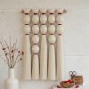PULSE No.1 Textile Art Macrame Wall Decor | Tapestry in Wall Hangings by Puvor. Item made of cotton works with boho & contemporary style
