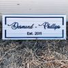 Family Est. Custom Sign | Signage by Girl In Her Shed. Item made of wood with synthetic